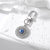 1 Piece Artistic Devil's Eye Alloy Inlay Artificial Diamond Bag Pendant Keychain