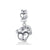 1 Piece Casual Animal Castle Snowflake Sterling Silver Inlay Pendant Jewelry Accessories