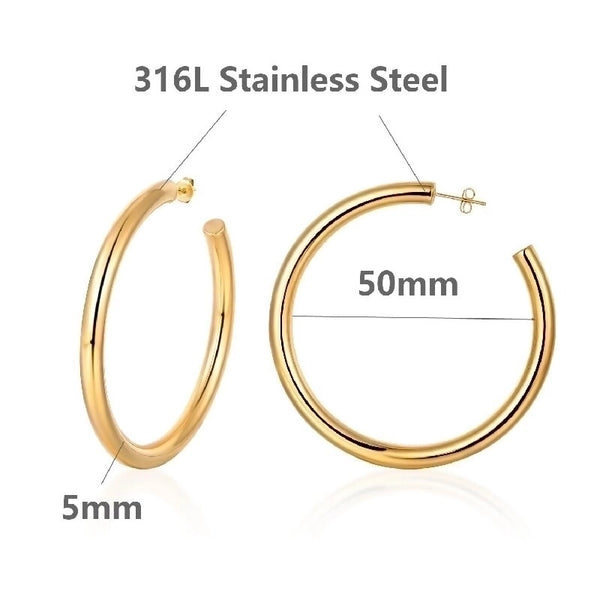 1 Piece Casual Elegant Classic Style Geometric 304 Stainless Steel 18K Gold Plated Drop Earrings