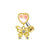 1 Piece Casual Elegant Tropical Heart Shape Bow Knot Rhinestone Plating Inlay Stainless Steel Rhinestones Zircon Gold Plated Cartilage Earrings