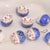 1 Piece Ceramics Square Heart Shape Flower Beads