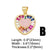 1 Piece Classic Style Heart Shape Copper Inlay Zircon 18k Gold Plated Pendants Jewelry Accessories