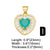 1 Piece Classic Style Heart Shape Copper Inlay Zircon 18k Gold Plated Pendants Jewelry Accessories