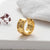 1 Piece Cool Style Shiny Geometric Plating Inlay Stainless Steel Zircon 18k Gold Plated Ear Studs