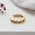 1 Piece Cool Style Shiny Geometric Plating Inlay Stainless Steel Zircon 18k Gold Plated Ear Studs