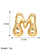 1 Piece Copper 18K Gold Plated Letter Pendant