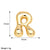 1 Piece Copper 18K Gold Plated Letter Pendant