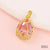 1 Piece Copper Fruit Bow Knot Pendant