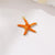 1 Piece Copper Gold Plated Starfish Pendant