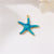 1 Piece Copper Gold Plated Starfish Pendant