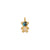 1 Piece Copper Rhinestones Color Block Pendant