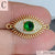 1 Piece Copper Rhinestones Devil's Eye Pendant