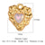 1 Piece Copper Rhinestones Heart Shape Pendant