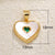 1 Piece Copper Rhinestones Heart Shape Pendant