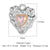 1 Piece Copper Rhinestones Heart Shape Pendant