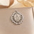 1 Piece Copper Rhinestones Round Pendant Chain