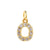 1 Piece Copper Zircon 14K Gold Plated Inlay Polished Pendant Chain