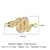 1 Piece Copper Zircon 18K Gold Plated Angel Moon Crown