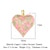 1 Piece Copper Zircon 18K Gold Plated Cartoon Character Heart Shape Flower Polished Pendant