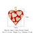 1 Piece Copper Zircon 18K Gold Plated Cartoon Character Heart Shape Flower Polished Pendant