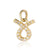 1 Piece Copper Zircon 18K Gold Plated Constellation