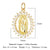 1 Piece Copper Zircon 18K Gold Plated Cross Angel