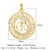 1 Piece Copper Zircon 18K Gold Plated Cross Angel