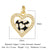 1 Piece Copper Zircon 18K Gold Plated Cross Heart Shape Crown