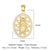 1 Piece Copper Zircon 18K Gold Plated Cross