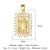 1 Piece Copper Zircon 18K Gold Plated Cross