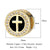 1 Piece Copper Zircon 18K Gold Plated Cross