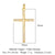 1 Piece Copper Zircon 18K Gold Plated Cross