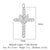 1 Piece Copper Zircon 18K Gold Plated Cross