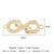 1 Piece Copper Zircon 18K Gold Plated Crown