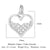 1 Piece Copper Zircon 18K Gold Plated Dolphin Heart Shape