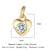 1 Piece Copper Zircon 18K Gold Plated Eye Butterfly