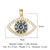 1 Piece Copper Zircon 18K Gold Plated Eye Of Horus