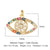 1 Piece Copper Zircon 18K Gold Plated Eye