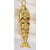 1 Piece Copper Zircon 18K Gold Plated Fish Pendant