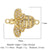 1 Piece Copper Zircon 18K Gold Plated Heart Shape Bee Butterfly