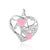 1 Piece Copper Zircon 18K Gold Plated Heart Shape Crown