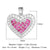 1 Piece Copper Zircon 18K Gold Plated Heart Shape Lock