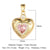 1 Piece Copper Zircon 18K Gold Plated Heart Shape Lock