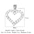 1 Piece Copper Zircon 18K Gold Plated Heart Shape Lock