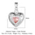 1 Piece Copper Zircon 18K Gold Plated Heart Shape Lock