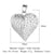 1 Piece Copper Zircon 18K Gold Plated Heart Shape Lock