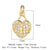 1 Piece Copper Zircon 18K Gold Plated Key