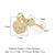 1 Piece Copper Zircon 18K Gold Plated Key