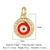 1 Piece Copper Zircon 18K Gold Plated Palm Eye