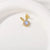 1 Piece Copper Zircon 18K Gold Plated Rabbit Star Whale Pendant